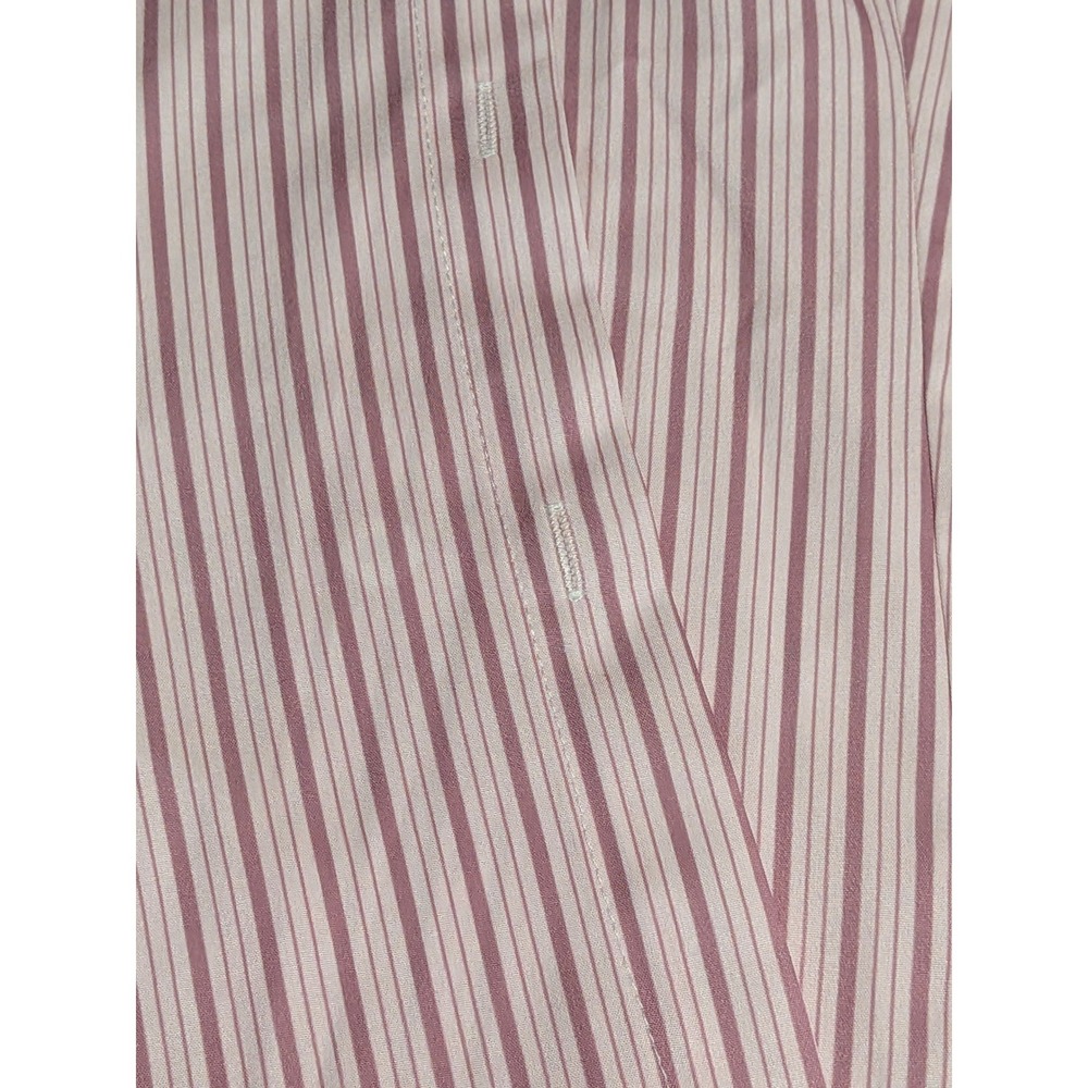 SHEIN Button Down Shirt Women Petite S Pink Striped Excellent Long Sleeve Blouse - Picture 2 of 7